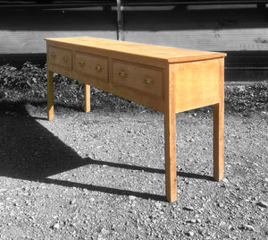 LARGE ANTIQUE 19th CENTURY ENGLISH OAK DRESSER BASE, c1900