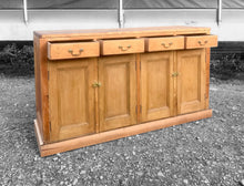 Load image into Gallery viewer, LARGE ANTIQUE 19th CENTURY ENGLISH PINE DRESSER BASE, c1900
