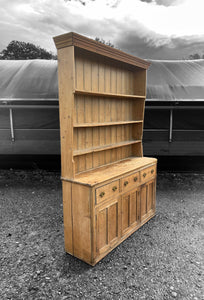 LARGE ANTIQUE 19th CENTURY ENGLISH PINE DRESSER, c1900