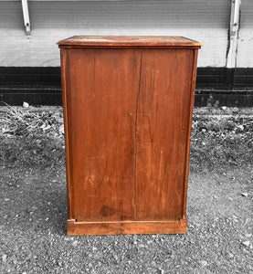 ANTIQUE 19th CENTURY OAK & GLAZED DISPLAY CABINET, c190