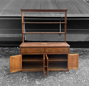 ANTIQUE 19th CENTURY ENGLISH PINE DRESSER, c1900