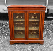 Load image into Gallery viewer, ANTIQUE 19th CENTURY ENGLISH WALNUT &amp; GLAZED DISPLAY CABINET, c1900
