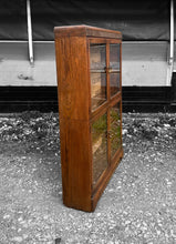 Load image into Gallery viewer, ANTIQUE 20th CENTURY ENGLISH OAK &amp; GLAZED DISPLAY CABINET, c1920
