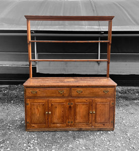 ANTIQUE 19th CENTURY ENGLISH PINE DRESSER, c1900