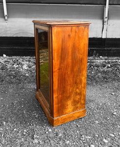 ANTIQUE 19th CENTURY OAK & GLAZED DISPLAY CABINET, c190