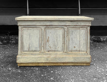 Load image into Gallery viewer, LARGE ANTIQUE 19th CENTURY FRENCH OAK &amp; ORIGINAL PAINTED SHOP COUNTER, c1880
