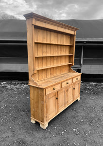 LARGE ANTIQUE 19th CENTURY ENGLISH PINE DRESSER, c1900