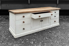 Load image into Gallery viewer, LARGE ANTIQUE 19th CENTURY ENGLISH PINE &amp; PAINTED DRESSER BASE, c1900
