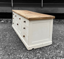 Load image into Gallery viewer, LARGE ANTIQUE 19th CENTURY ENGLISH PINE &amp; PAINTED DRESSER BASE, c1900
