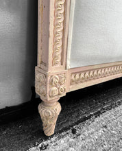 Load image into Gallery viewer, ANTIQUE 19th CENTURY FRENCH ORNATE PAINTED &amp; UPHOLSTERED DOUBLE BED, c1900
