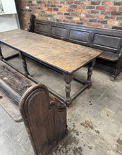 Load image into Gallery viewer, LARGE ANTIQUE 19th CENTURY ENGLISH OAK REFECTORY TABLE, c1880
