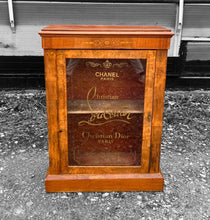 Load image into Gallery viewer, ANTIQUE 19th CENTURY FRENCH BURR WALNUT &amp; GLAZED DISPLAY CABINET, c1900
