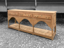 Load image into Gallery viewer, LARGE ANTIQUE 19th CENTURY ENGLISH OAK POTBOARD DRESSER BASE, c1900
