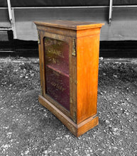 Load image into Gallery viewer, ANTIQUE 19th CENTURY FRENCH BURR WALNUT &amp; GLAZED DISPLAY CABINET, c1900
