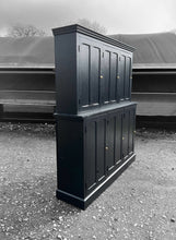 Load image into Gallery viewer, LARGE ANTIQUE 19th CENTURY ENGLISH PINE &amp; PAINTED HOUSEKEEPERS CUPBOARD, c1900
