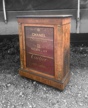 Load image into Gallery viewer, ANTIQUE 19th CENTURY BURR WALNUT &amp; GLAZED DISPLAY CABINET, c1900
