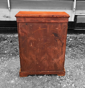 ANTIQUE 19th CENTURY FRENCH BURR WALNUT & GLAZED DISPLAY CABINET, c1900