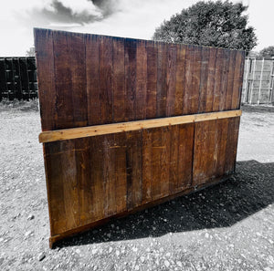 LARGE ANTIQUE 19th CENTURY ENGLISH PITCH PINE DRESSER, c1900