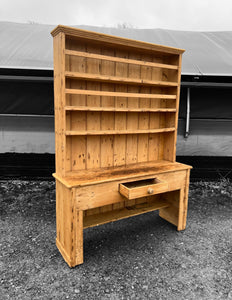 ANTIQUE 19th CENTURY ENGLISH PINE DRESSER, c1900