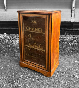 ANTIQUE 19th CENTURY OAK & GLAZED DISPLAY CABINET, c190