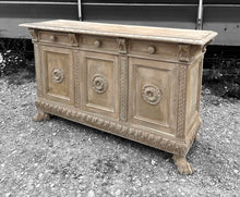 Load image into Gallery viewer, ANTIQUE 19th CENTURY FRENCH ORNATE OAK PAINTED SIDEBOARD, c1900
