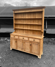 Load image into Gallery viewer, LARGE ANTIQUE 19th CENTURY ENGLISH PINE DRESSER, c1900
