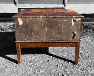 ANTIQUE 19th CENTURY ENGLISH PINE 3 DRAWER PLAN CHEST, c1900