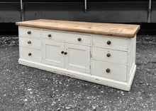 Load image into Gallery viewer, LARGE ANTIQUE 19th CENTURY ENGLISH PINE &amp; PAINTED DRESSER BASE, c1900
