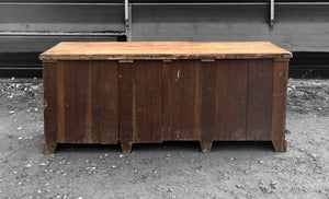 LARGE ANTIQUE 19th CENTURY ENGLISH PINE DRESSER BASE, c1900