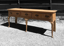 Load image into Gallery viewer, LARGE ANTIQUE 19th CENTURY ENGLISH OAK DRESSER BASE, c1880
