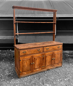 ANTIQUE 19th CENTURY ENGLISH PINE DRESSER, c1900