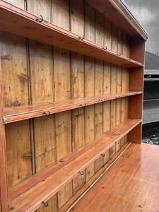 LARGE ANTIQUE 19th CENTURY ENGLISH PINE DRESSER, c1900