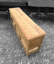 Load image into Gallery viewer, LARGE ANTIQUE 19th CENTURY ENGLISH OAK POTBOARD DRESSER BASE, c1900
