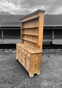 LARGE ANTIQUE 19th CENTURY ENGLISH PINE DRESSER, c1900