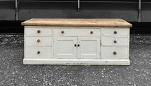 Load image into Gallery viewer, LARGE ANTIQUE 19th CENTURY ENGLISH PINE &amp; PAINTED DRESSER BASE, c1900
