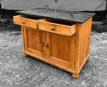 Load image into Gallery viewer, ANTIQUE 19TH CENTURY FRENCH PINE &amp; MARBLE TOPPED CUPBOARD, c1900
