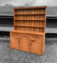 Load image into Gallery viewer, LARGE ANTIQUE 19th CENTURY ENGLISH PINE DRESSER, c1900
