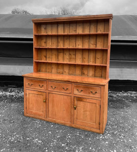 LARGE ANTIQUE 19th CENTURY ENGLISH PINE DRESSER, c1900