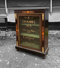 Load image into Gallery viewer, ANTIQUE 19th CENTURY EBONISED  &amp; GLAZED DISPLAY CABINET, c1900
