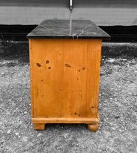 Load image into Gallery viewer, ANTIQUE 19TH CENTURY FRENCH PINE &amp; MARBLE TOPPED CUPBOARD, c1900
