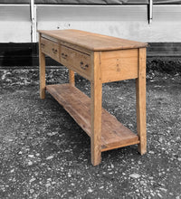 Load image into Gallery viewer, ANTIQUE 19th CENTURY ENGLISH PINE POTBOARD DRESSER BASE, c1900
