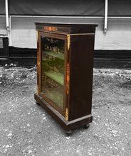 Load image into Gallery viewer, ANTIQUE 19th CENTURY EBONISED  &amp; GLAZED DISPLAY CABINET, c1900
