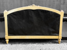 Load image into Gallery viewer, ANTIQUE 19th CENTURY FRENCH ORNATE PAINTED &amp; UPHOLSTERED DOUBLE BED, c1900
