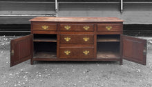 Load image into Gallery viewer, LARGE ANTIQUE 19th CENTURY ENGLISH OAK DRESSER BASE, c1840
