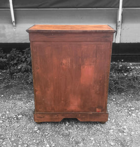 ANTIQUE 19th CENTURY BURR WALNUT & GLAZED DISPLAY CABINET, c1900