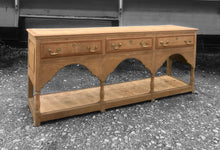 Load image into Gallery viewer, LARGE ANTIQUE 19th CENTURY ENGLISH OAK POTBOARD DRESSER BASE, c1900
