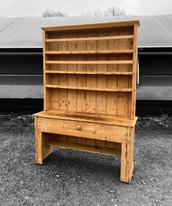 ANTIQUE 19th CENTURY ENGLISH PINE DRESSER, c1900