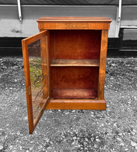 Load image into Gallery viewer, ANTIQUE 19th CENTURY FRENCH BURR WALNUT &amp; GLAZED DISPLAY CABINET, c1900
