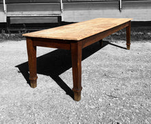 Load image into Gallery viewer, LARGE ANTIQUE 19th CENTURY ENGLISH PINE DINING TABLE, c1900
