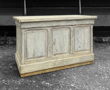 Load image into Gallery viewer, LARGE ANTIQUE 19th CENTURY FRENCH OAK &amp; ORIGINAL PAINTED SHOP COUNTER, c1880
